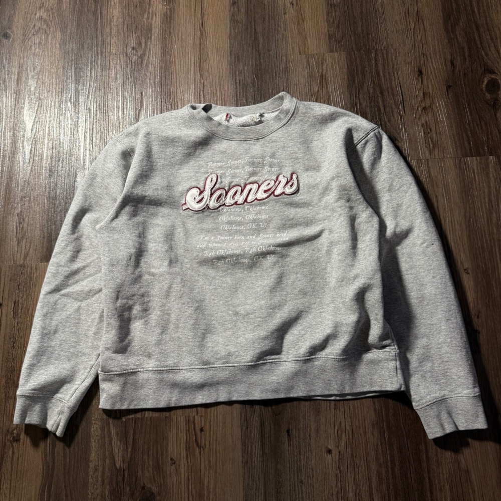 Oklahoma Sooners NCAA Crewneck Sweatshirt College Football Fan Apparel‎
